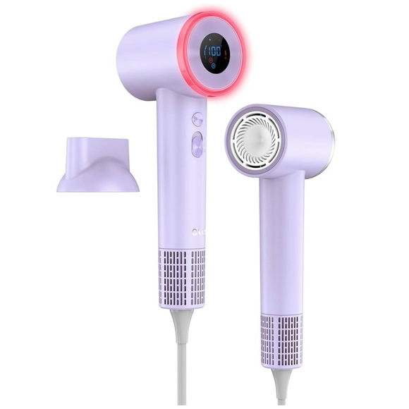 OSOU Lilac Purple Ionic High Speed Thermo-Control Hair Dryer - Picture 1 of 8